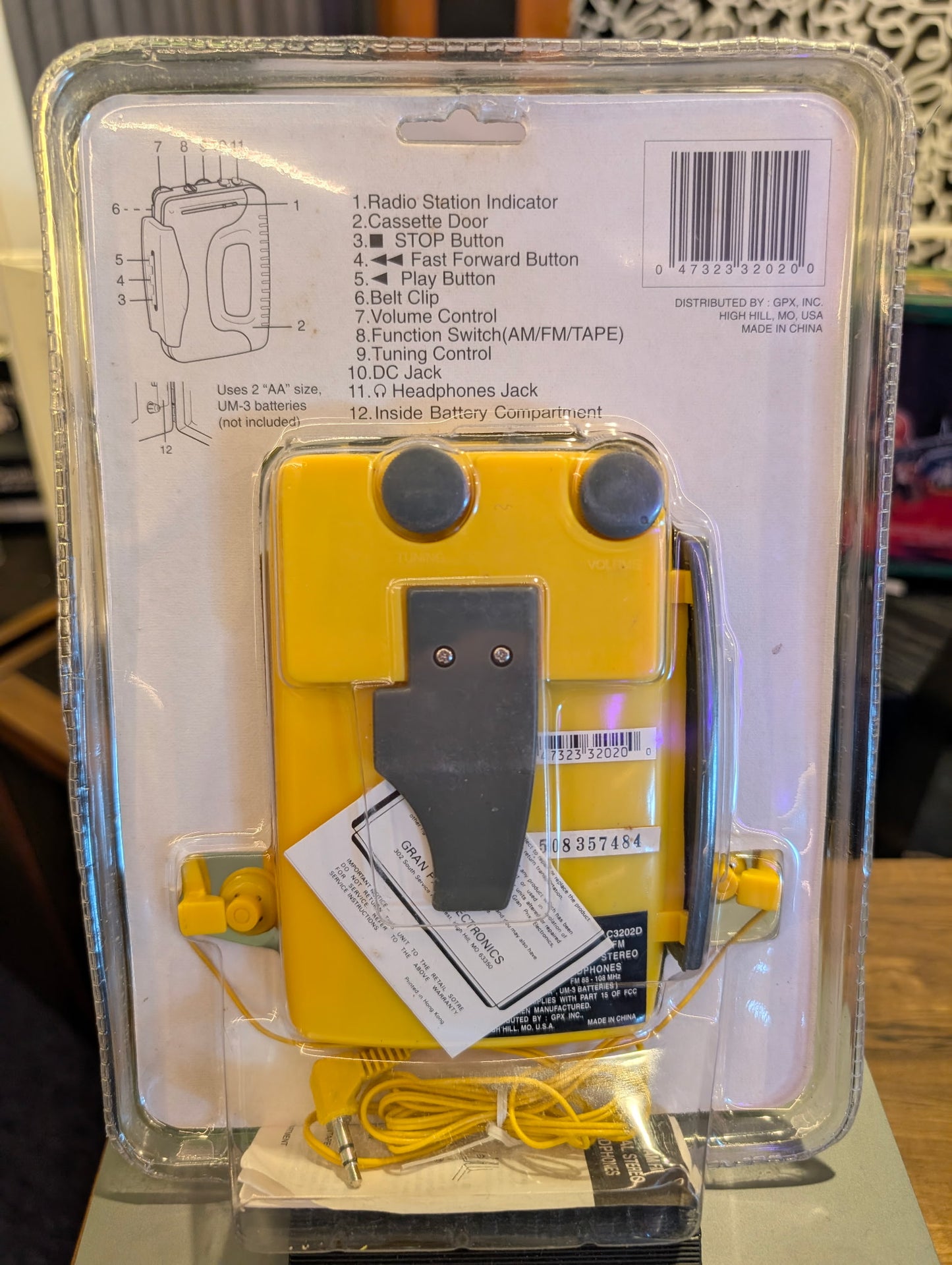 Vintage GPX C3202D Sports Walkman