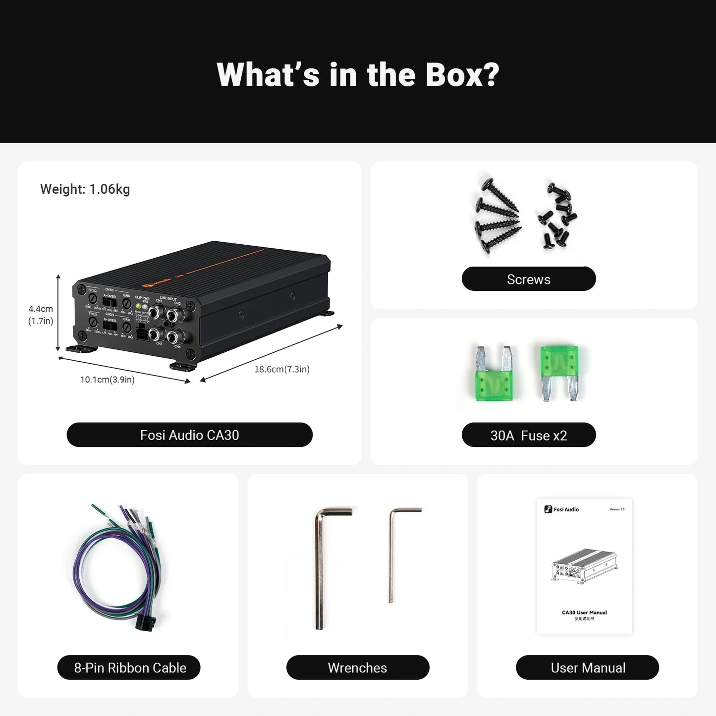 Fosi Audio CA30 - Car Amplifier