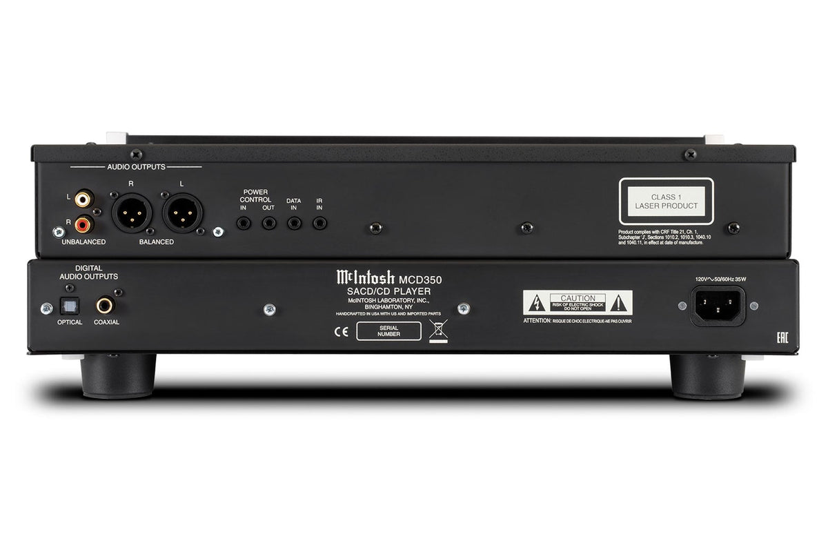 McIntosh MCD350 SACD/CD Player, rear view