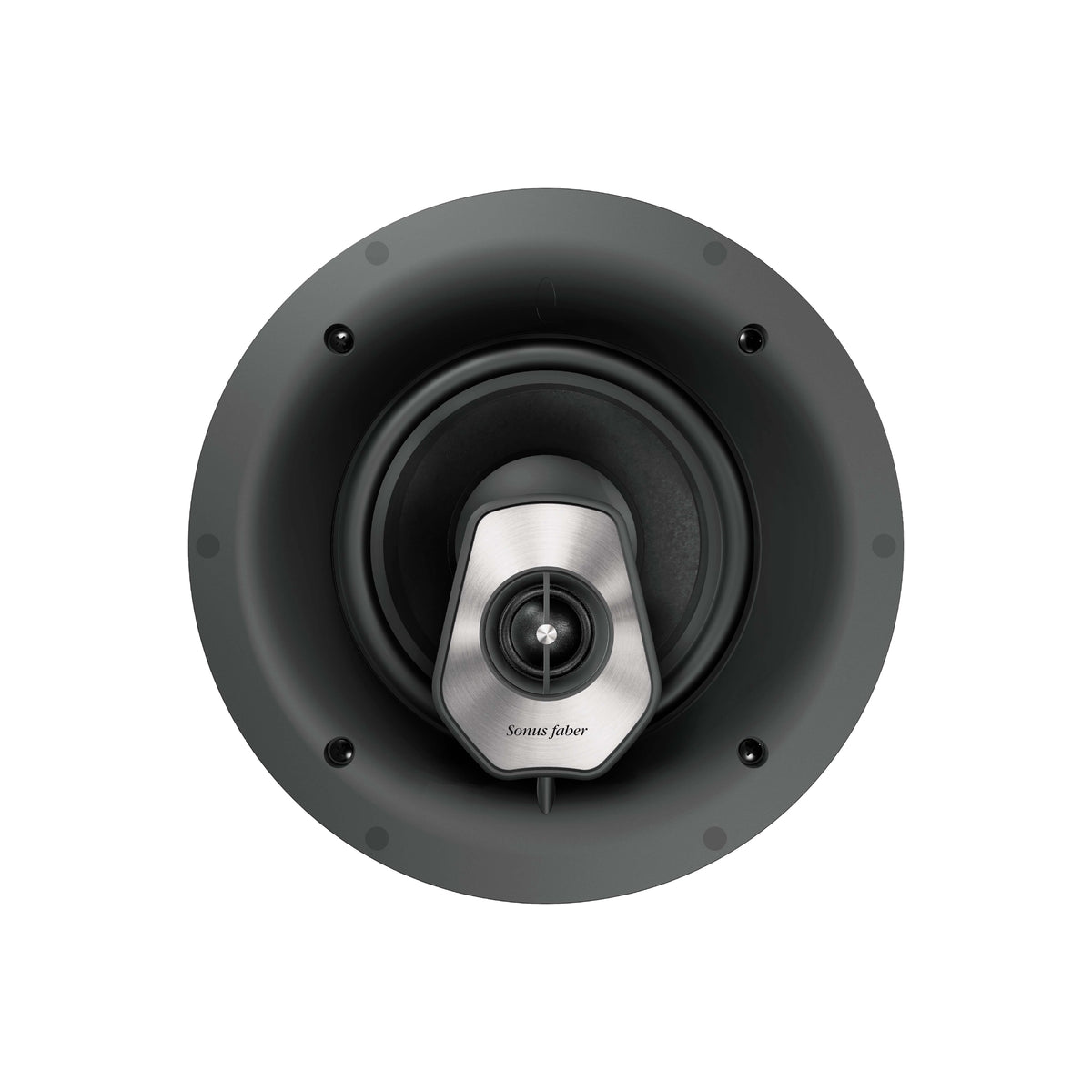 A front view of the Sonus faber PC-562 custom installation 2-way in-ceiling speaker from the Palladio collection