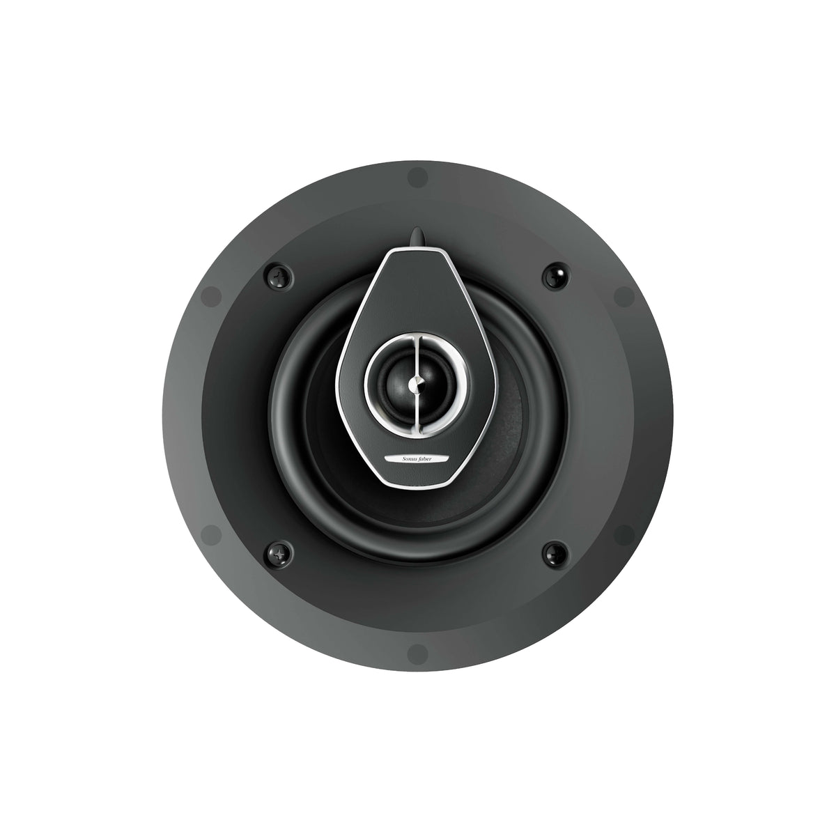 A front view of the Sonus faber PC-662 custom installation 2-way in-ceiling speaker from the Palladio collection.