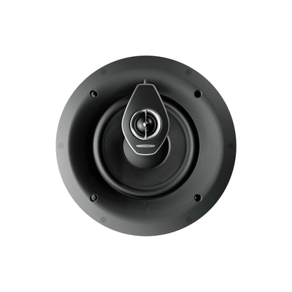 A front view of the Sonus faber PC-682 custom installation 2-way in-ceiling speaker from the Palladio collection in black without the grille.