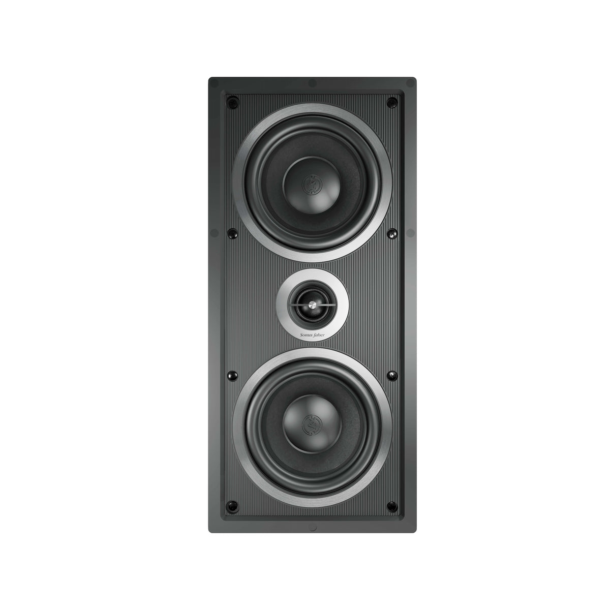 A front view of the Sonus faber PL-563 custom installation 2-way in-wall speaker from the Palladio collection.