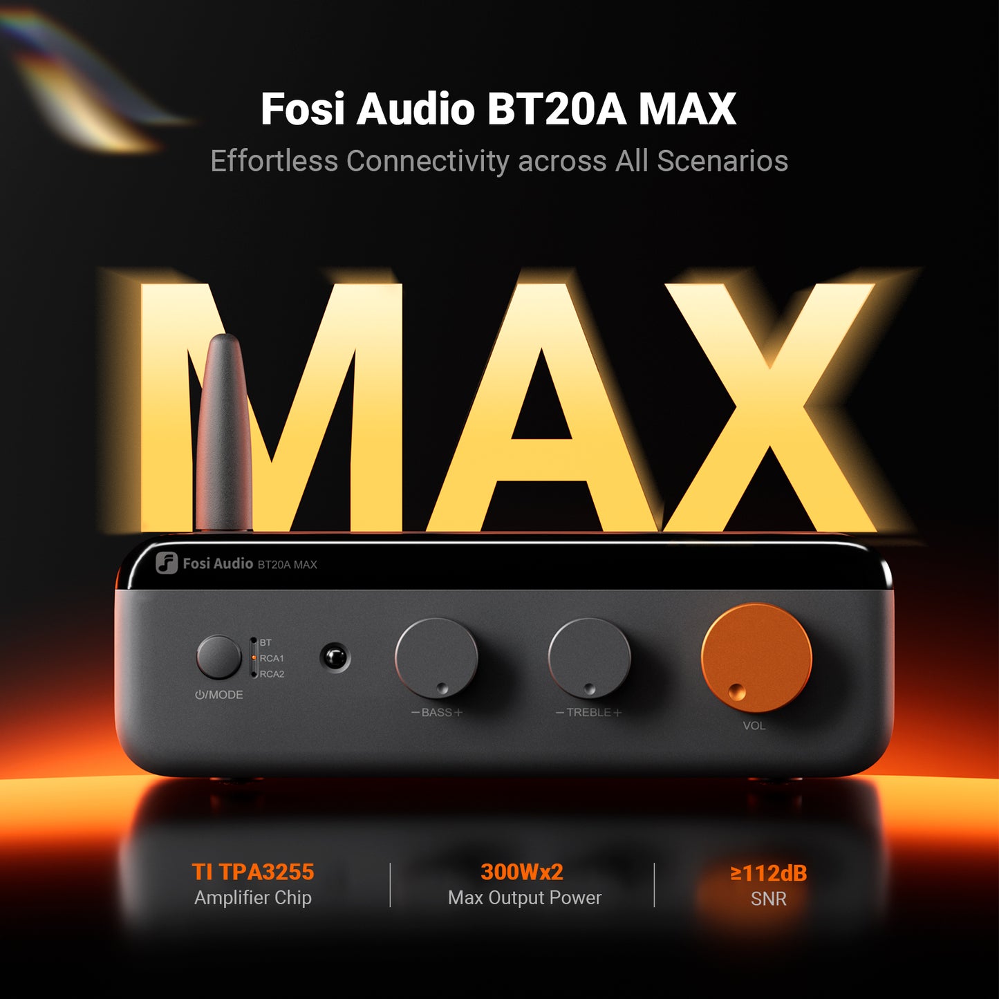 Fosi Audio BT20A MAX - Bluetooth Stereo Power Amp