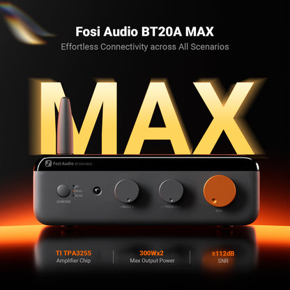Fosi Audio BT20A MAX - Bluetooth Stereo Power Amp