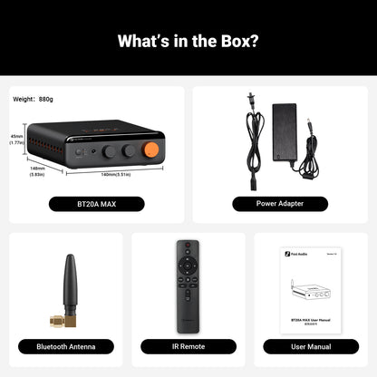 Fosi Audio BT20A MAX - Bluetooth Stereo Power Amp