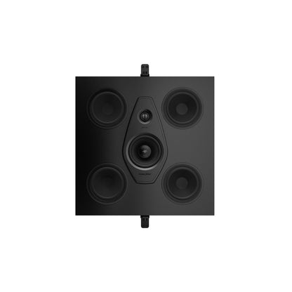 A front view of the Sonus faber Arena 10 3-way in-ceiling / in-wall speaker without the grille.