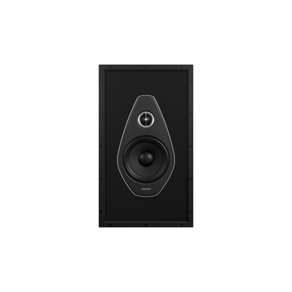 PW-662: 2-way in-wall speaker without the grille, revealing intricate details for custom installation.