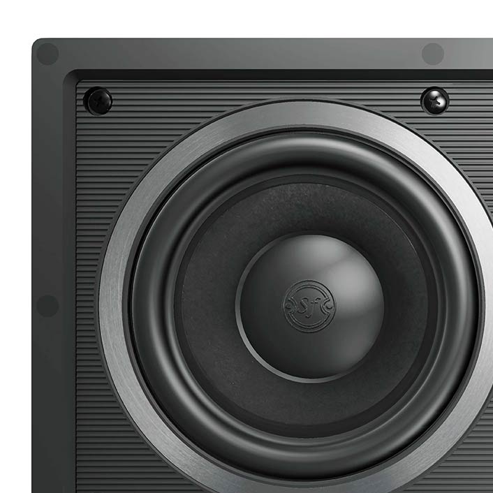 Close-up of the Sonus faber PL-563, showcasing detailed features and design elements.
