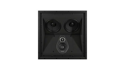 The Sonus faber PC-664P 3-way in-ceiling system unveiled without the grille, revealing intricate details.