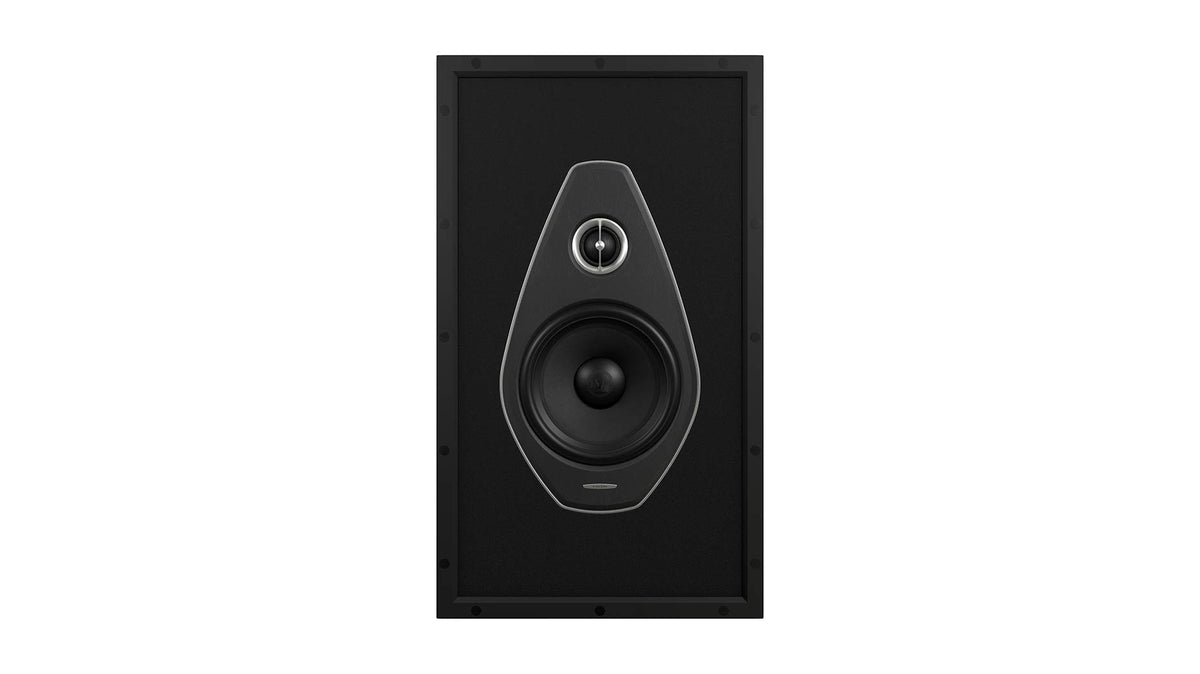 PW-662: 2-way in-wall speaker without the grille, revealing intricate details for custom installation.