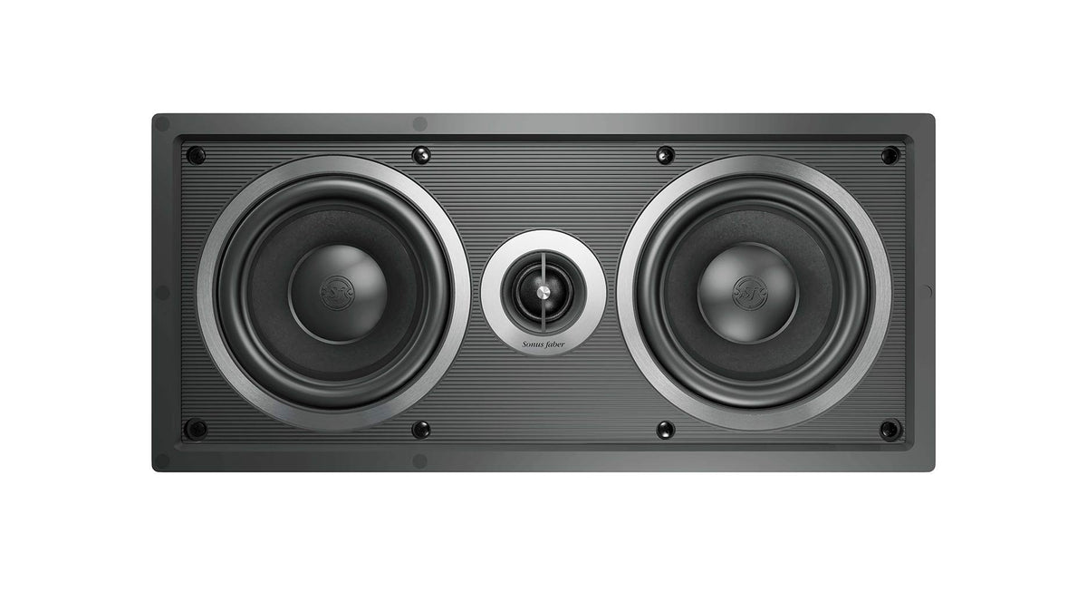 Sonus faber PL-563: Without the grille, revealing intricate details for a closer look at the speaker's design.