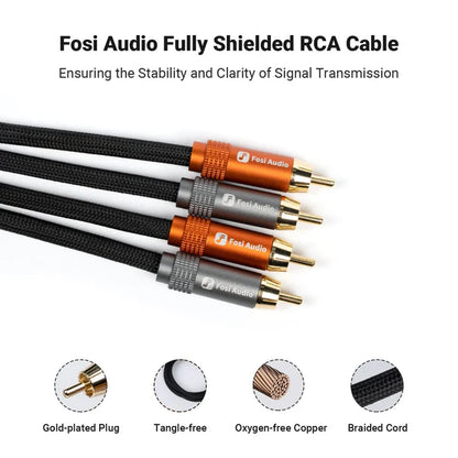 Fosi Audio 2RCA-2RCA