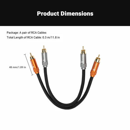 Fosi Audio 2RCA-2RCA