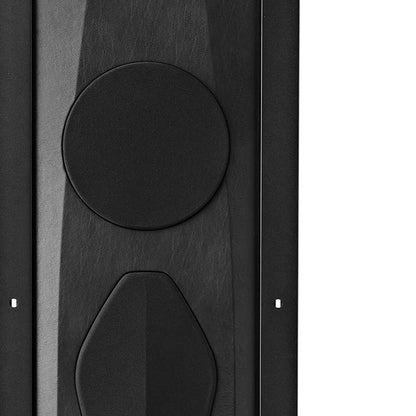 Close-up of the Sonus faber Arena 30 4-way in-wall speaker, showcasing the optional grille for component protection.
