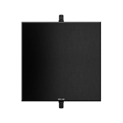 Sonus faber Arena 10 3-way in-wall/in-ceiling speaker featuring the optional square magnetic grille, crafted to protect the speaker.