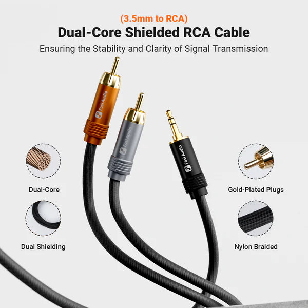 Fosi Audio 3.5mm to Dual RCA