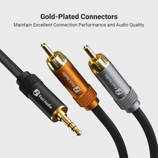 Fosi Audio 3.5mm to Dual RCA