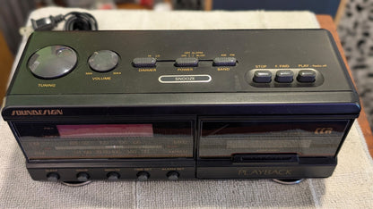 SoundDesign 3827BLK Cassette Alarm Clock Radio (1989)