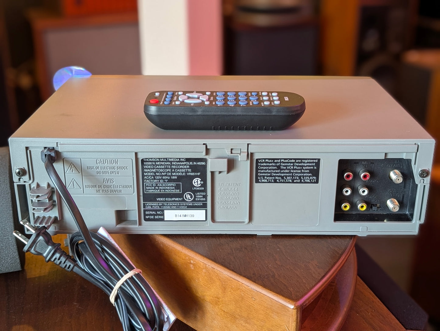 RCA VR651HF 4-Head Hi-Fi VCR