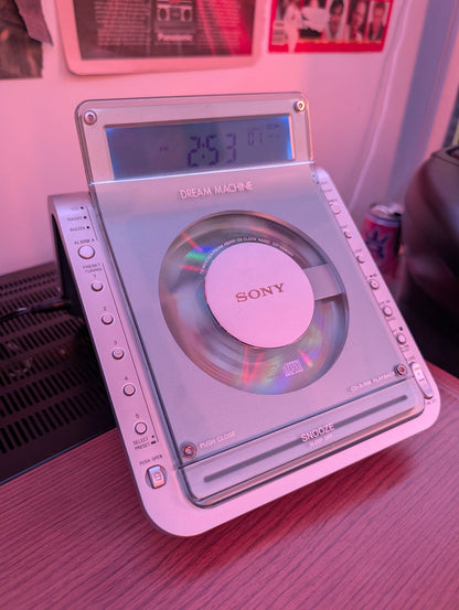 Sony ICF-CD855 Vertical Boombox / CD Clock Radio