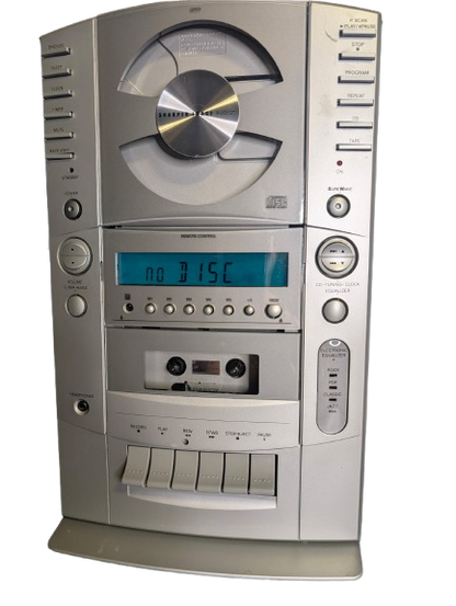 Y2K Refurbished Sharper Image Vertical Cassette & CD Player (Dead Gen A/V)