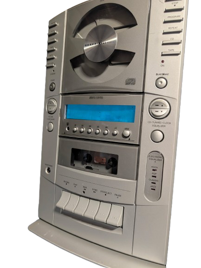 Y2K Refurbished Sharper Image Vertical Cassette & CD Player (Dead Gen A/V)