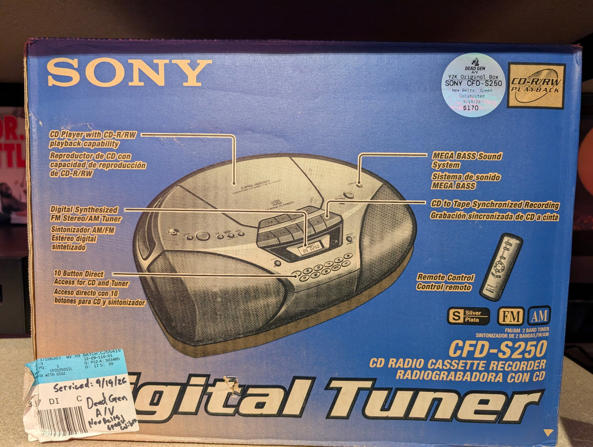 Sony CFD-S250 Portable Stereo Boombox