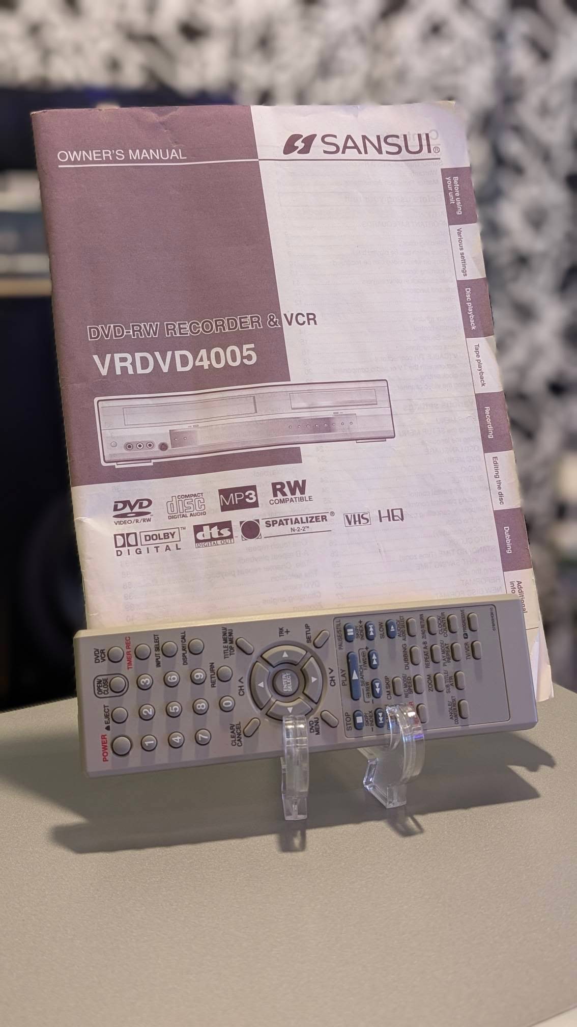 Sansui VRDVD4006 VCR/DVD Recorder Combo