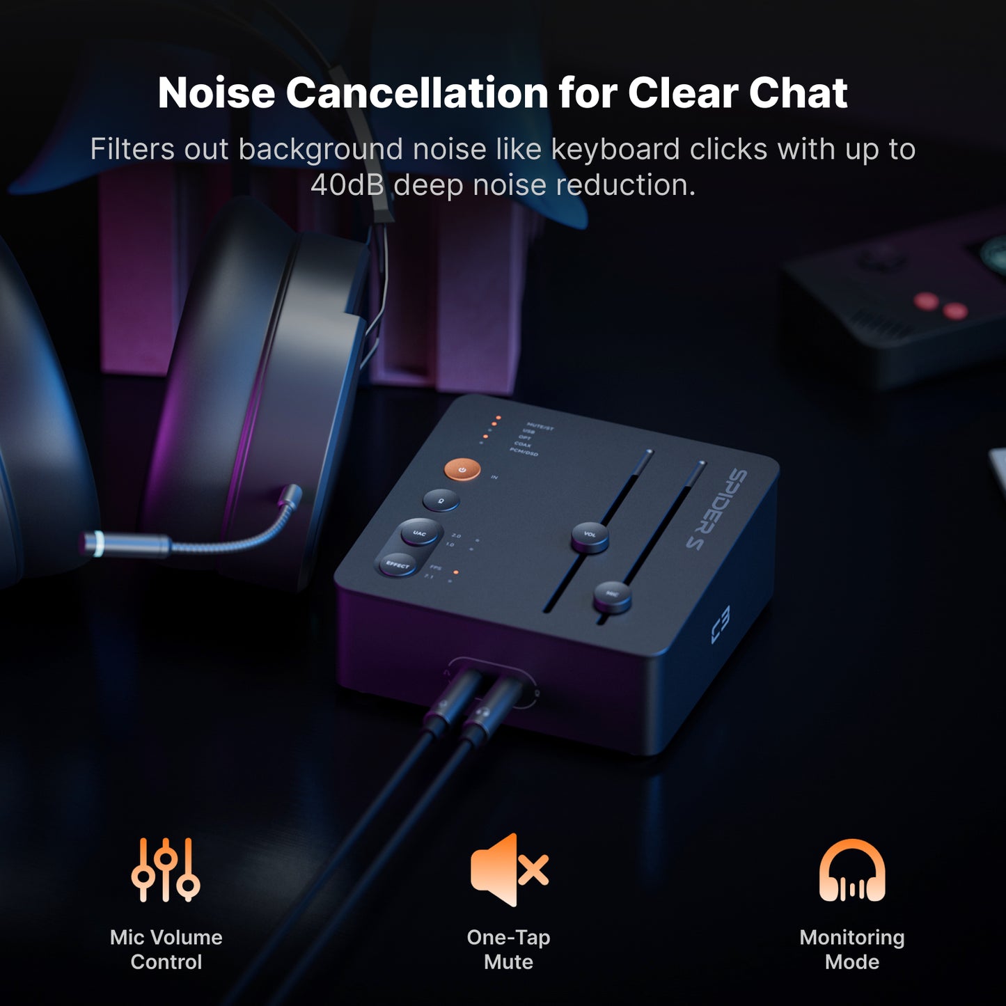 Fosi Audio C3 - StepSense Gaming Sound Card