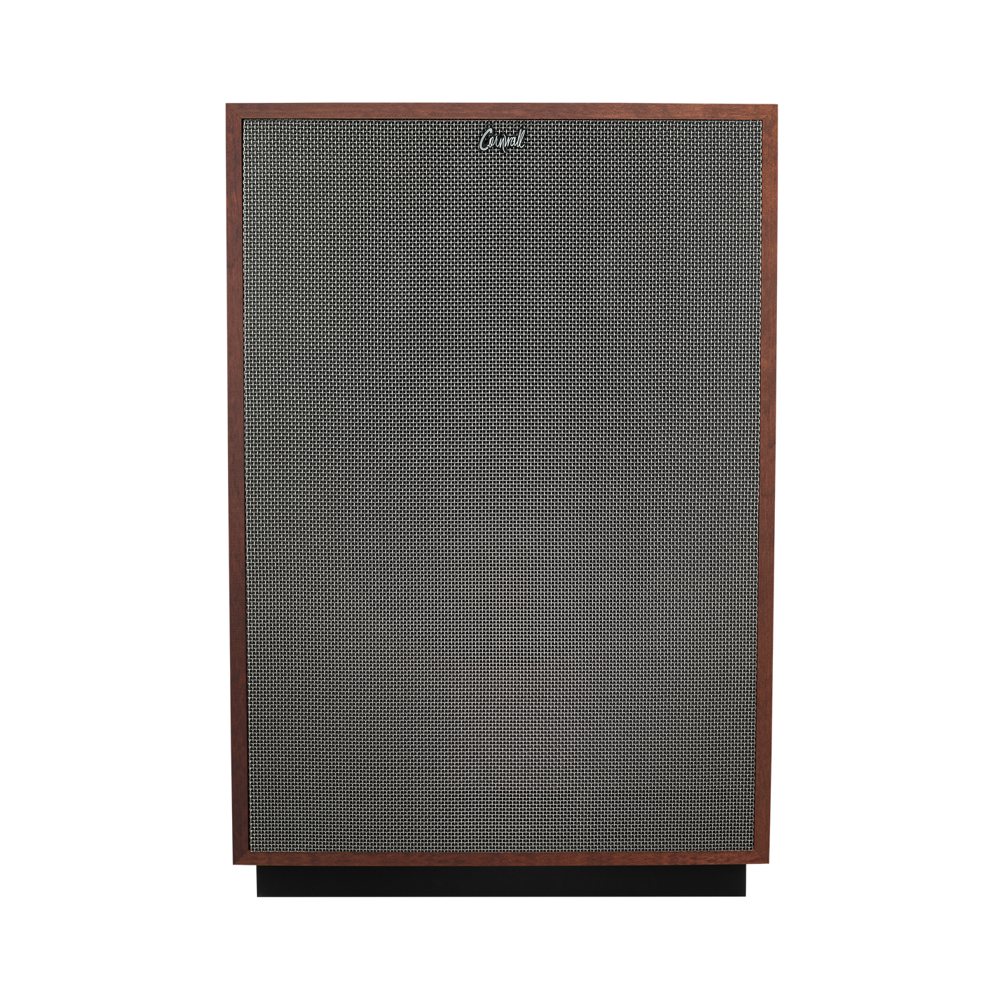 Klipsch Cornwall IV in American Auburn, front view with grille