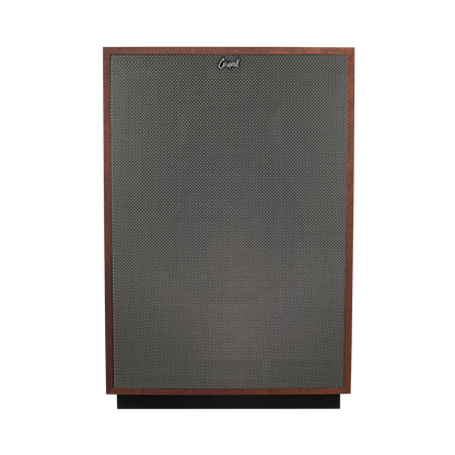 Klipsch Cornwall IV in American Auburn, front view with grille