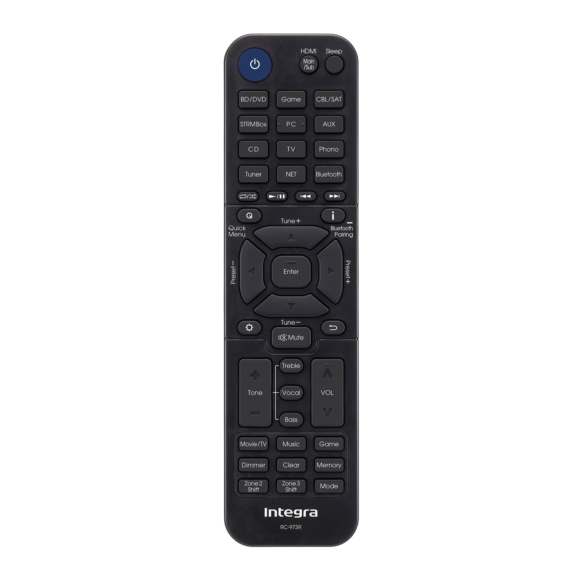 Integra DRX-5.4 AV receiver RC-973R remote control