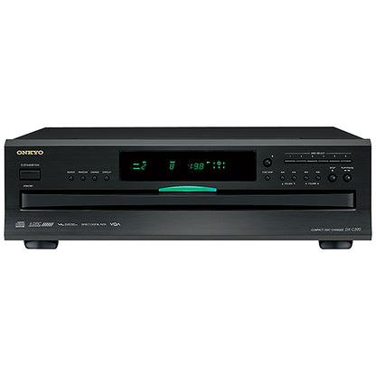 Onkyo DX-C390 CD player front panel with disc tray and controls