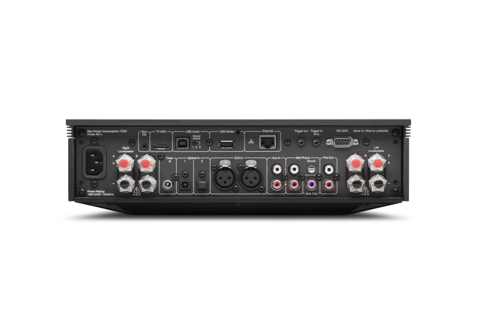 Cambridge Audio Evo 150 SE rear panel inputs and outputs