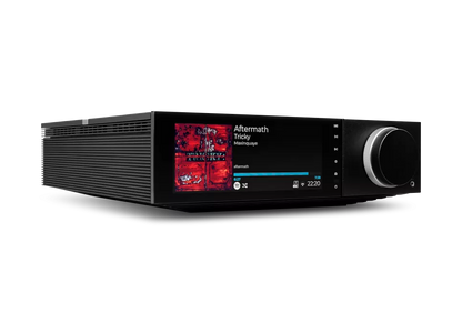 Cambridge Audio Evo 150 SE with black side panels, angled front view