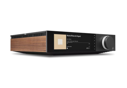 Cambridge Audio Evo 300 in black, angled front view