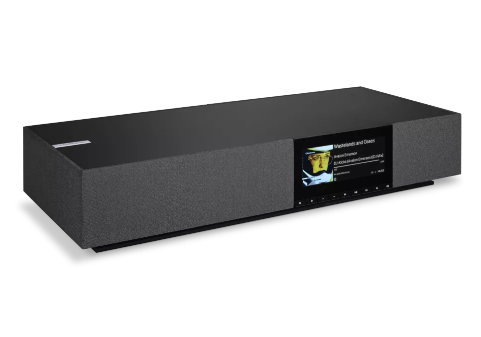 Cambridge Audio Evo One all-in-one music system in Midnight finish, front view