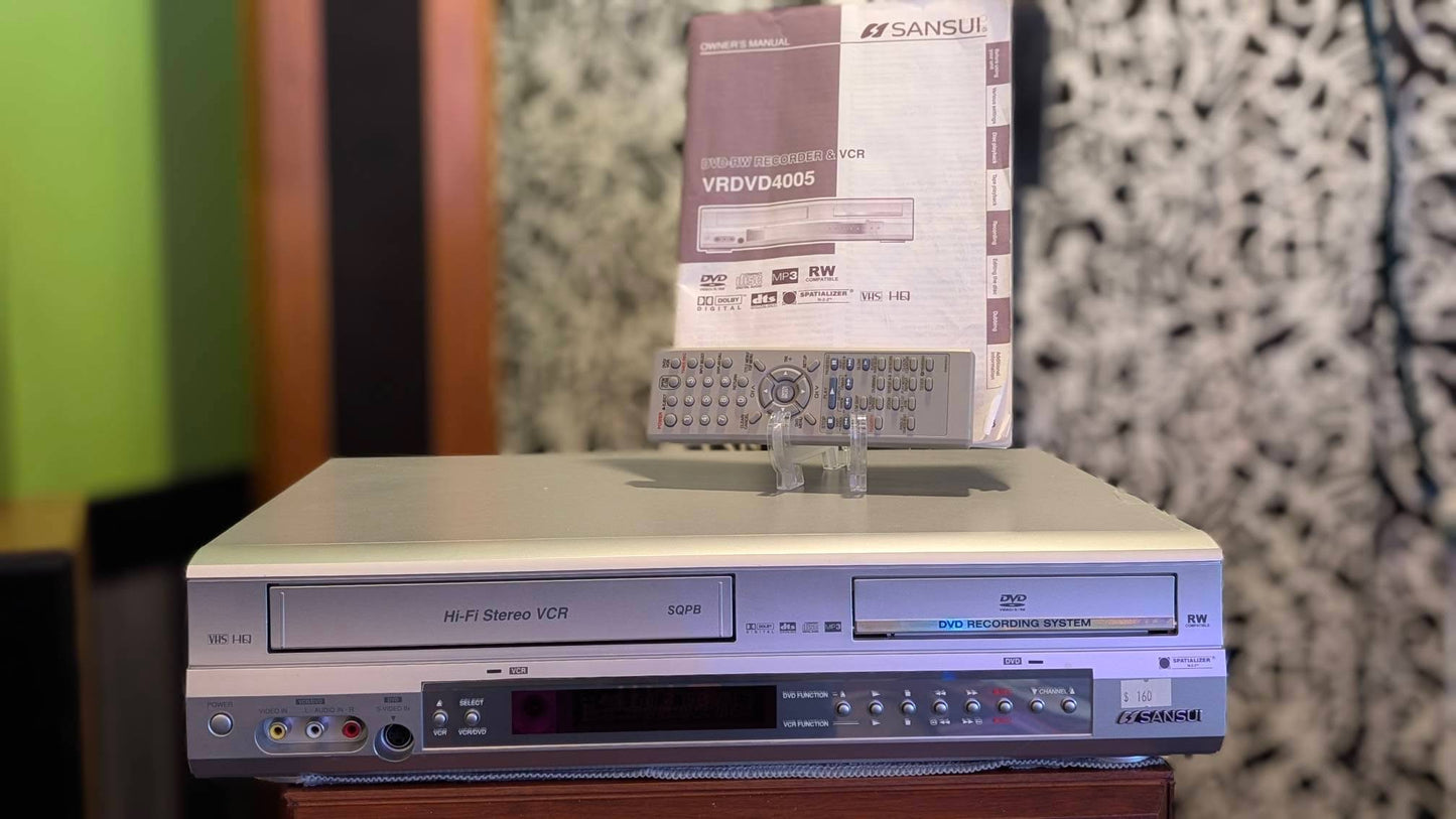 Sansui VRDVD4006 VCR/DVD Recorder Combo