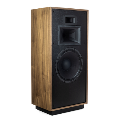 Klipsch Forte IV in American Walnut, angled view