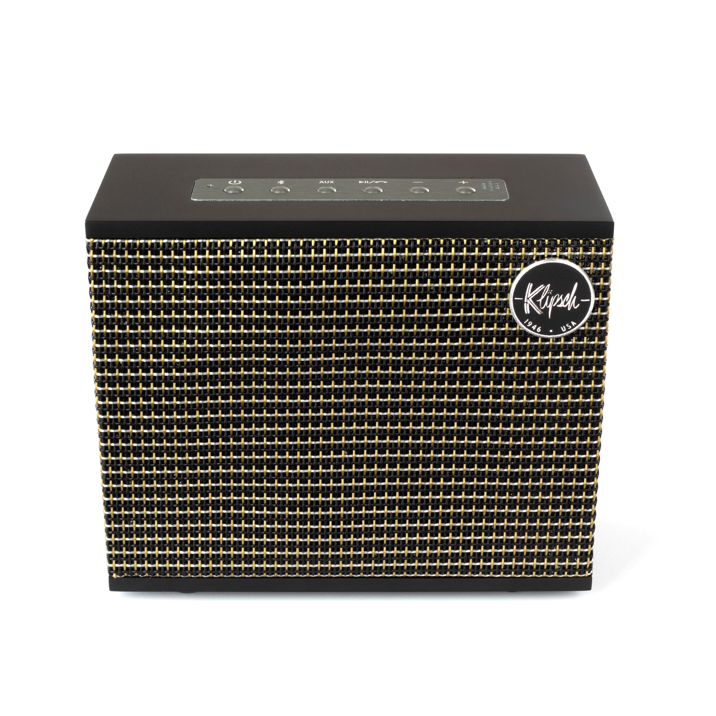 Klipsch Heritage Groove portable speaker in matte black, front view