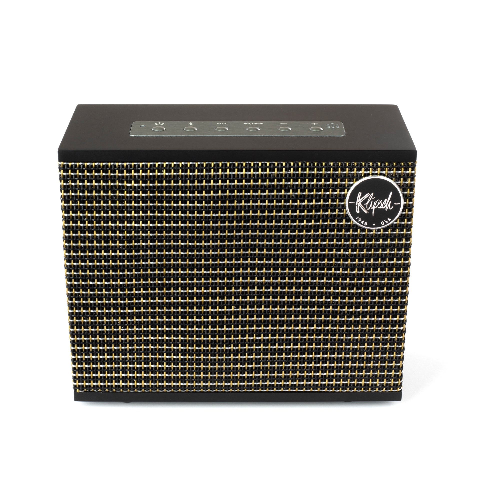 Klipsch Heritage Groove portable speaker in matte black, front view
