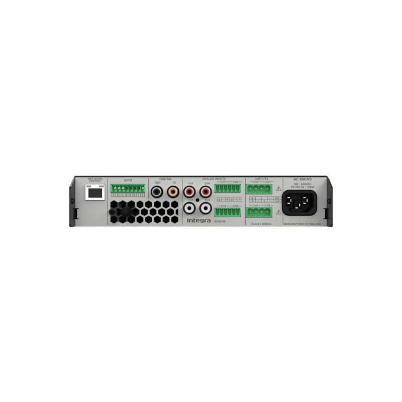 Integra 4125DSP power amplifier, rear panel connections
