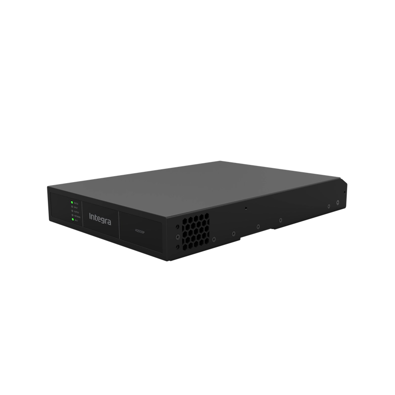 Integra 4125DSP power amplifier, hero right angle