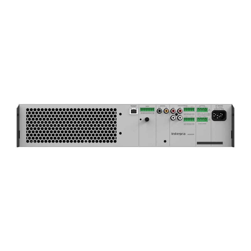 Integra 4500DSP power amplifier, rear panel connections