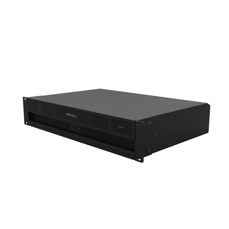 Integra 4500DSP power amplifier, hero right angle