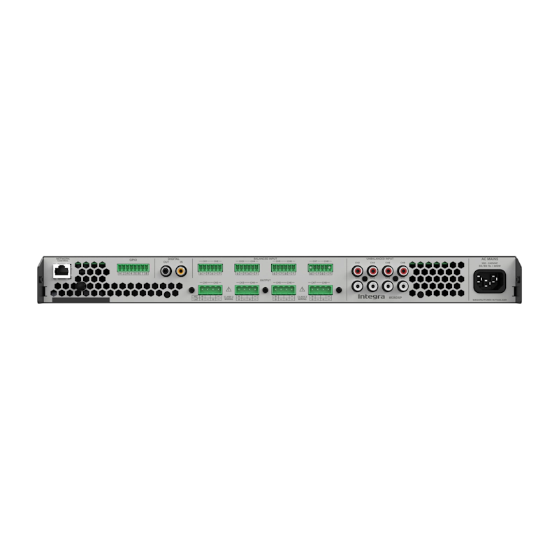Integra 8125DSP power amplifier, rear panel connections