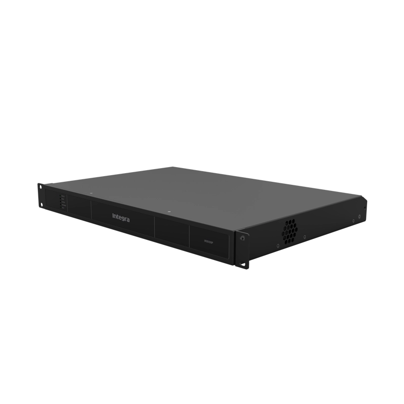 Integra 8125DSP power amplifier, hero right angle