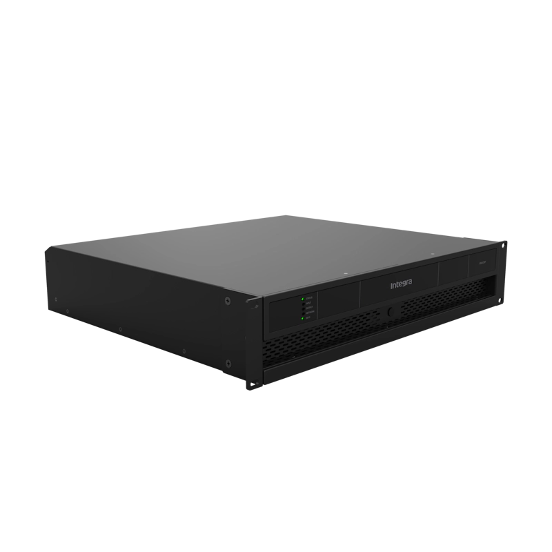 Integra 8500DSP 8-channel DSP power amplifier, hero left angle
