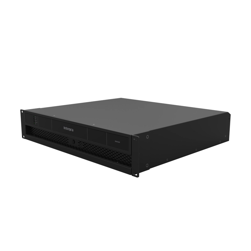 Integra 8500DSP power amplifier, hero right angle